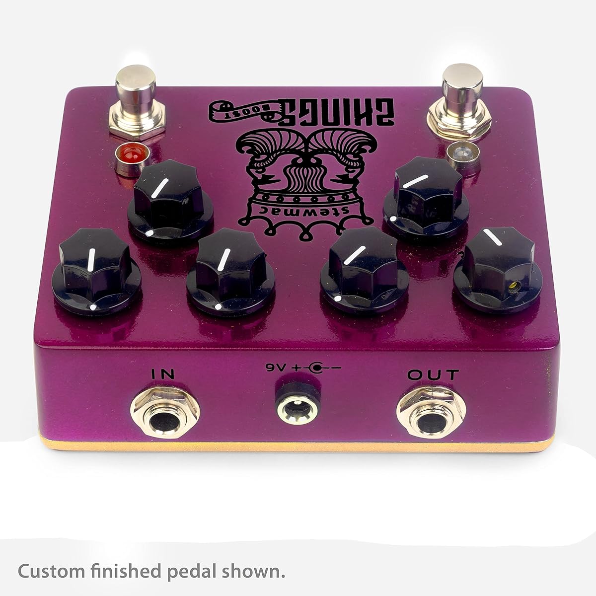 StewMac Two Kings Boost Pedal Kit with White Enclosure, 9 Volt Battery, DC Powered by King Of Tone