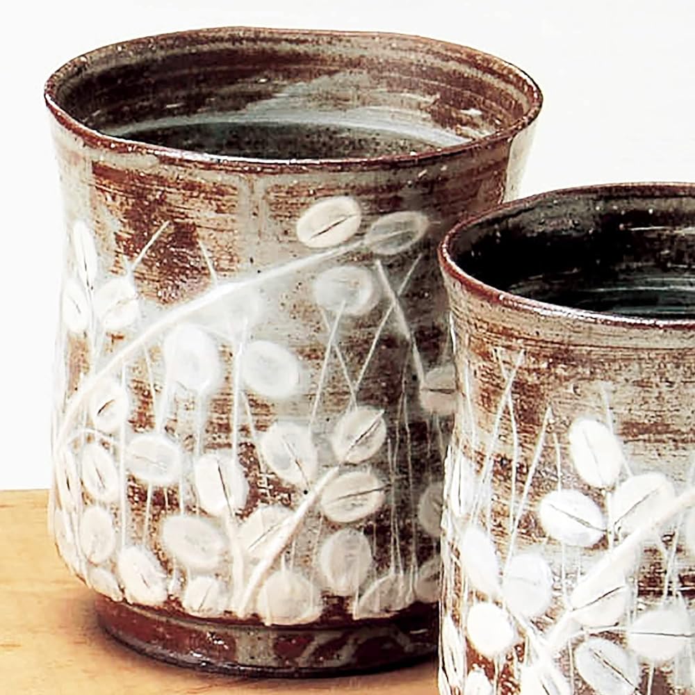 Kyoto ware Kiyomizu ware Seisen kiln teacup set teacup Hagi Gasane USE542