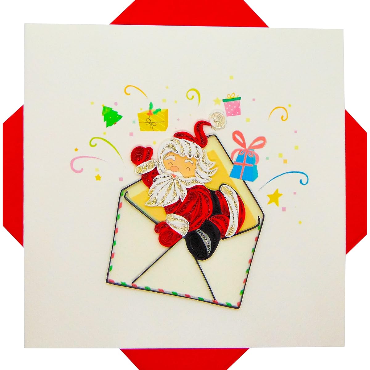 GREENHANDSHAKE Christmas Killing Cards 3D Collection - Unique Special Handmade, Designed Greeting Cards for Any Occasion (Santa's Mail)