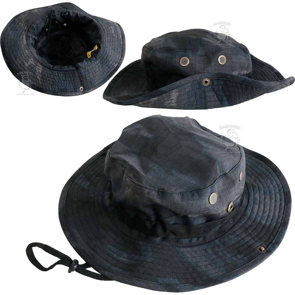 Camouflage top and bottom/Boonie hat set A-TACS LE US size XS [Waist around 72cm] bdu-le04-XS