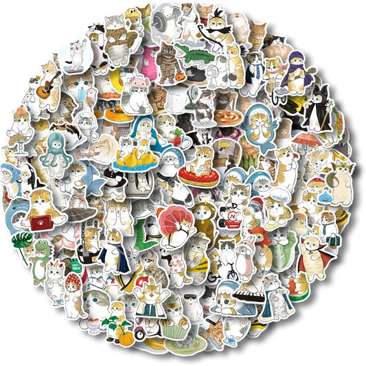 150 cat stickers