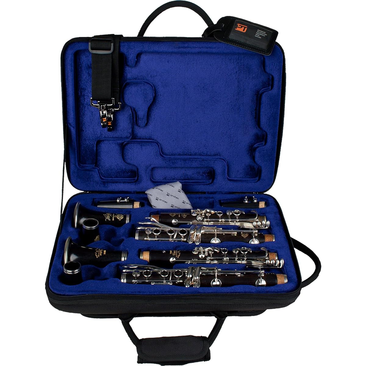 PROTEC Clarinet Semi-Hard Case Double Storage for 2 PB307D Black