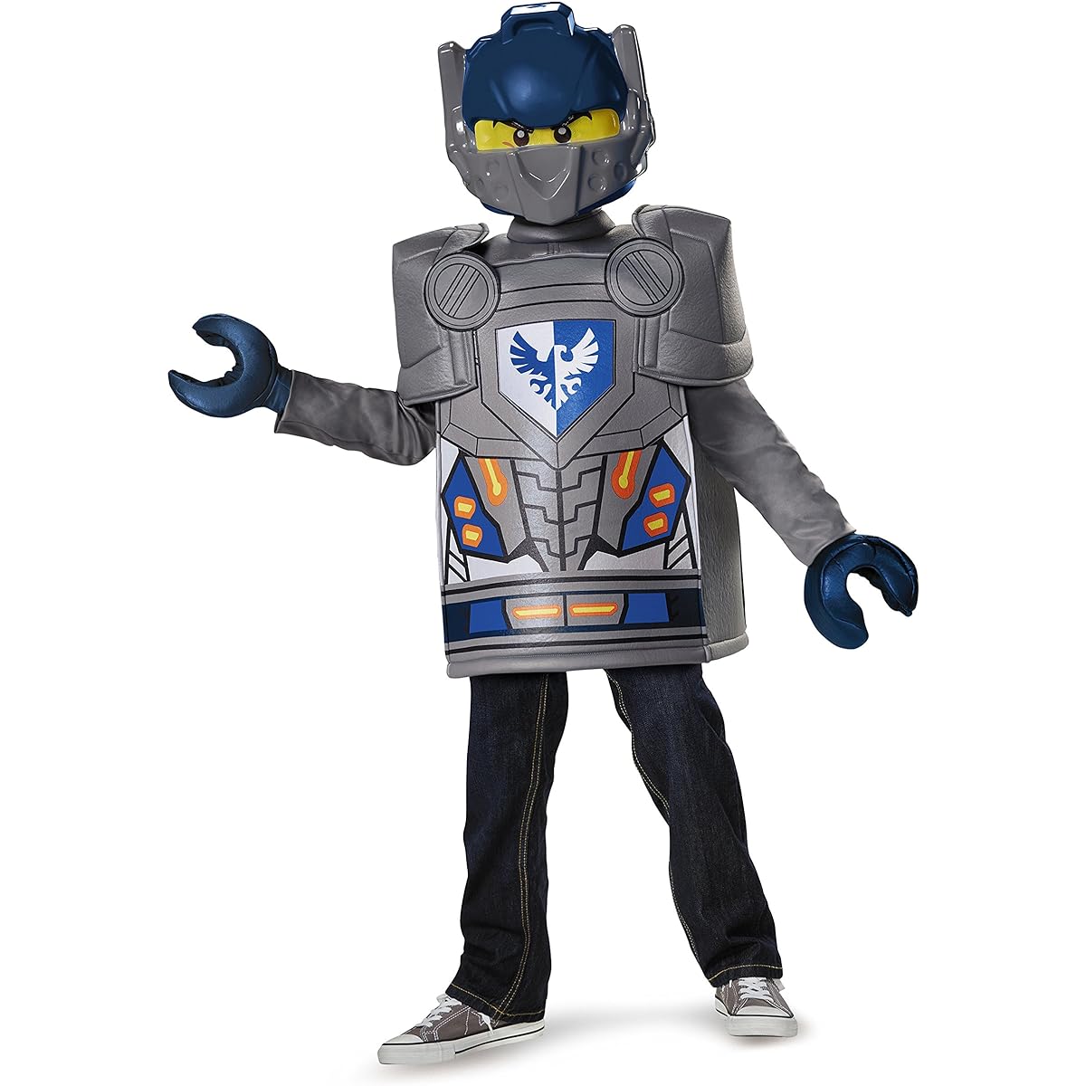Disguise Clay Classic Lego Nexonites Costume Gray M (7-8)