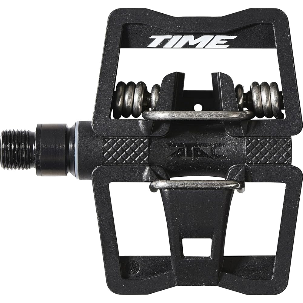 TIME Bicycle Road Bike Binding Pedals Lightweight Commuting to School or Town Riding Flat Pedals 2WAY Left and Right Set LINK Weight: 194g/One Side T2GR010 Black