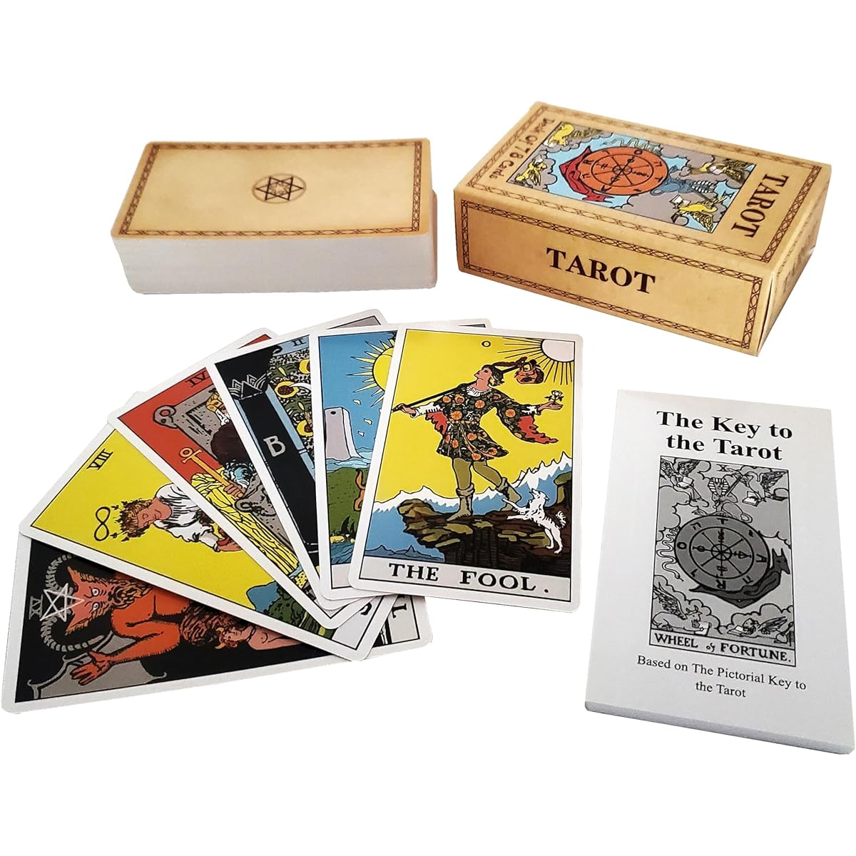 Tarot cards with instruction manual