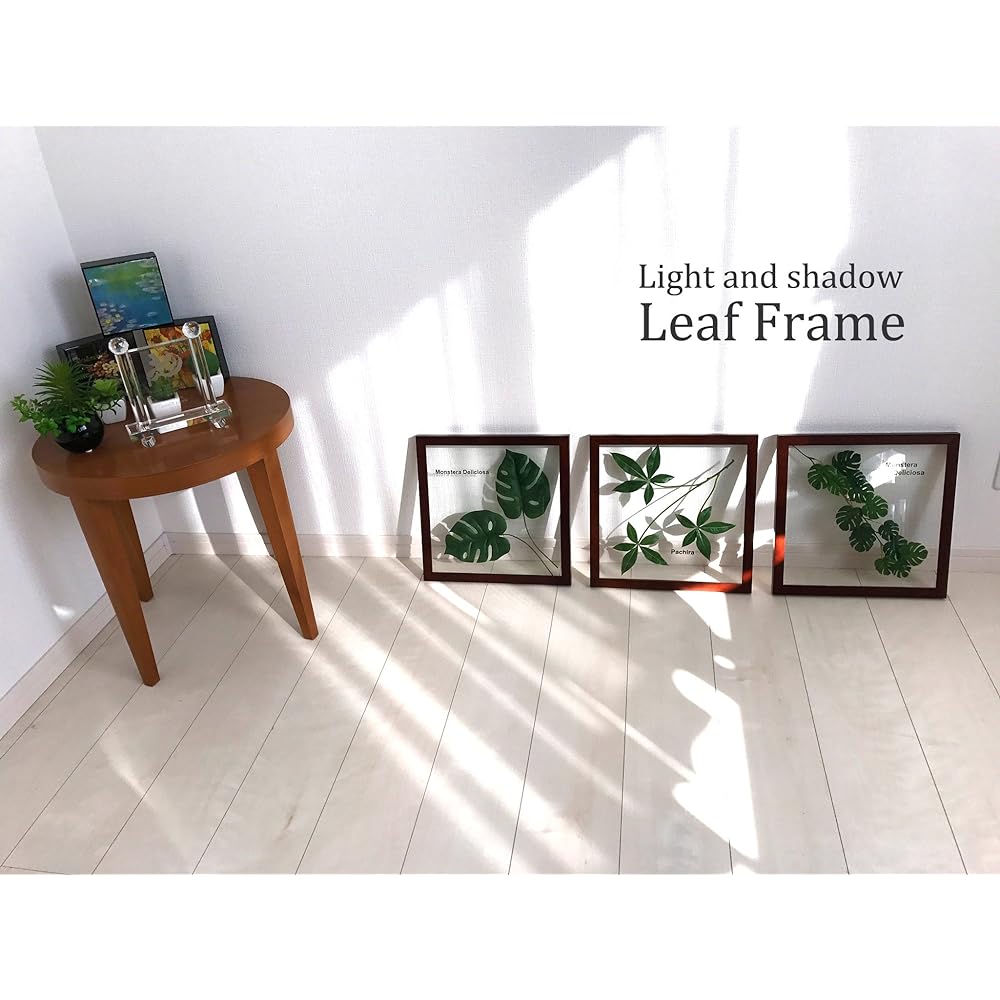 Leaf Panel Made in Japan Handmade Guinea Oil Palm Ayu Straw Decoration Instructions Included Painting Interior Wall Hanging Framed Leaf Panel Art Panel Living Room Entrance Present Modern Art Frame Stylish