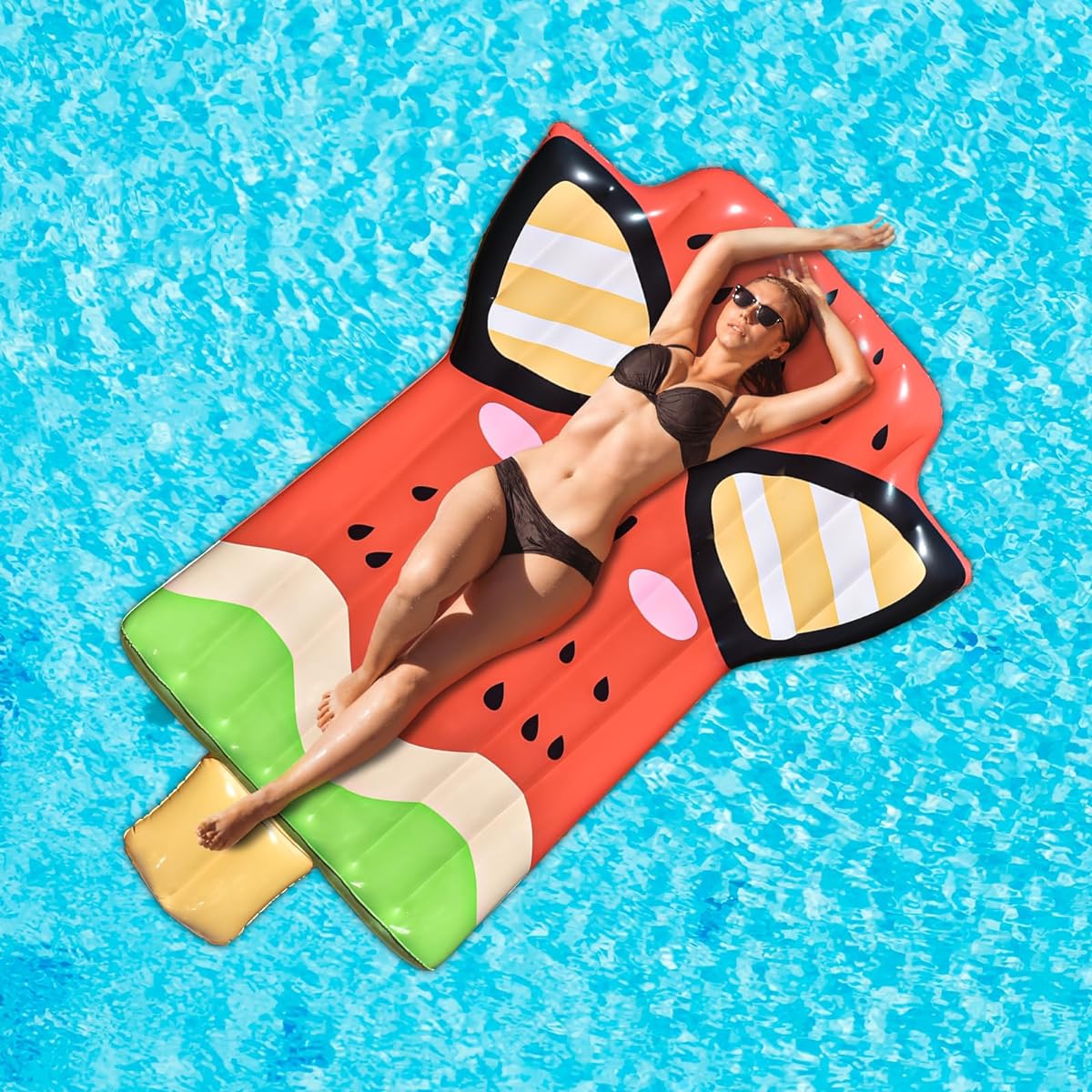 Inflatable Pool Float Mat Giant Pool Float Adult Size Lake Float Raft Water Lounger Multipurpose Swimming Pool Float Toy Pool Party Summer Beach Outdoor