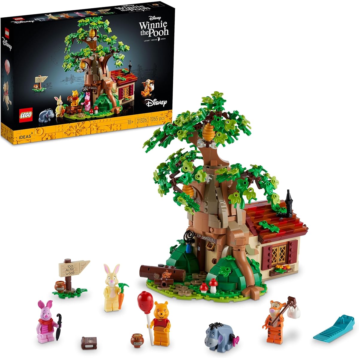 LEGO Ideas Winnie the Pooh Christmas Present Christmas 21326 Toy Blocks Present Interior Boys Girls Adults