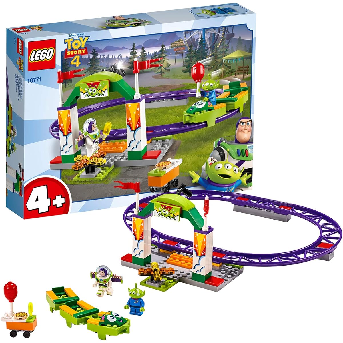 LEGO Toy Story 4 Carnival Excitement Coaster 10771 Disney Blocks Toys for Girls and Boys