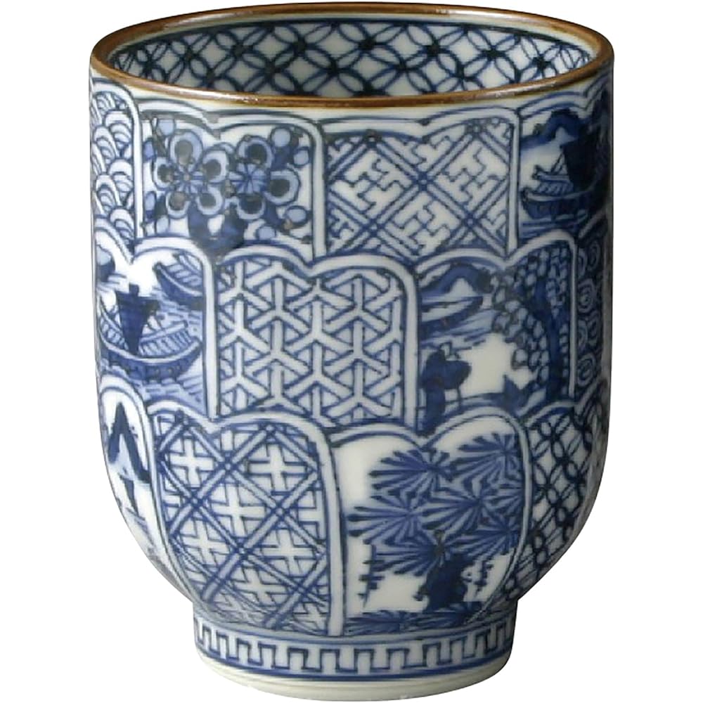 Kyoto ware Kiyomizu ware Tsuboyaku kiln set teacup Kikubori Shozui UIX016