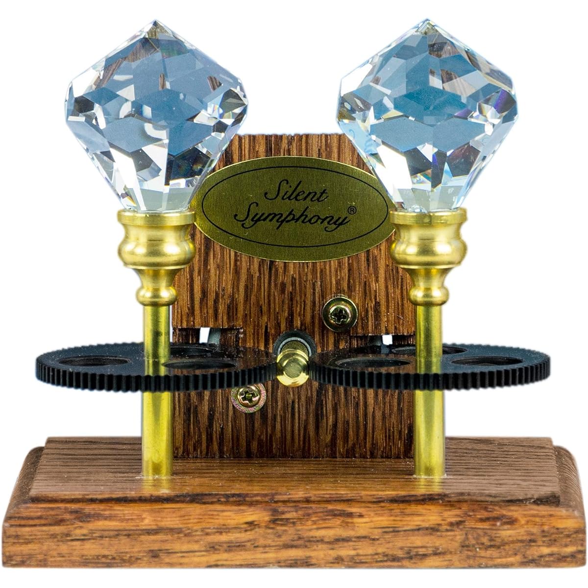 Silent Symphony Solar Spinning Crystal Serenade Double Crystal Model