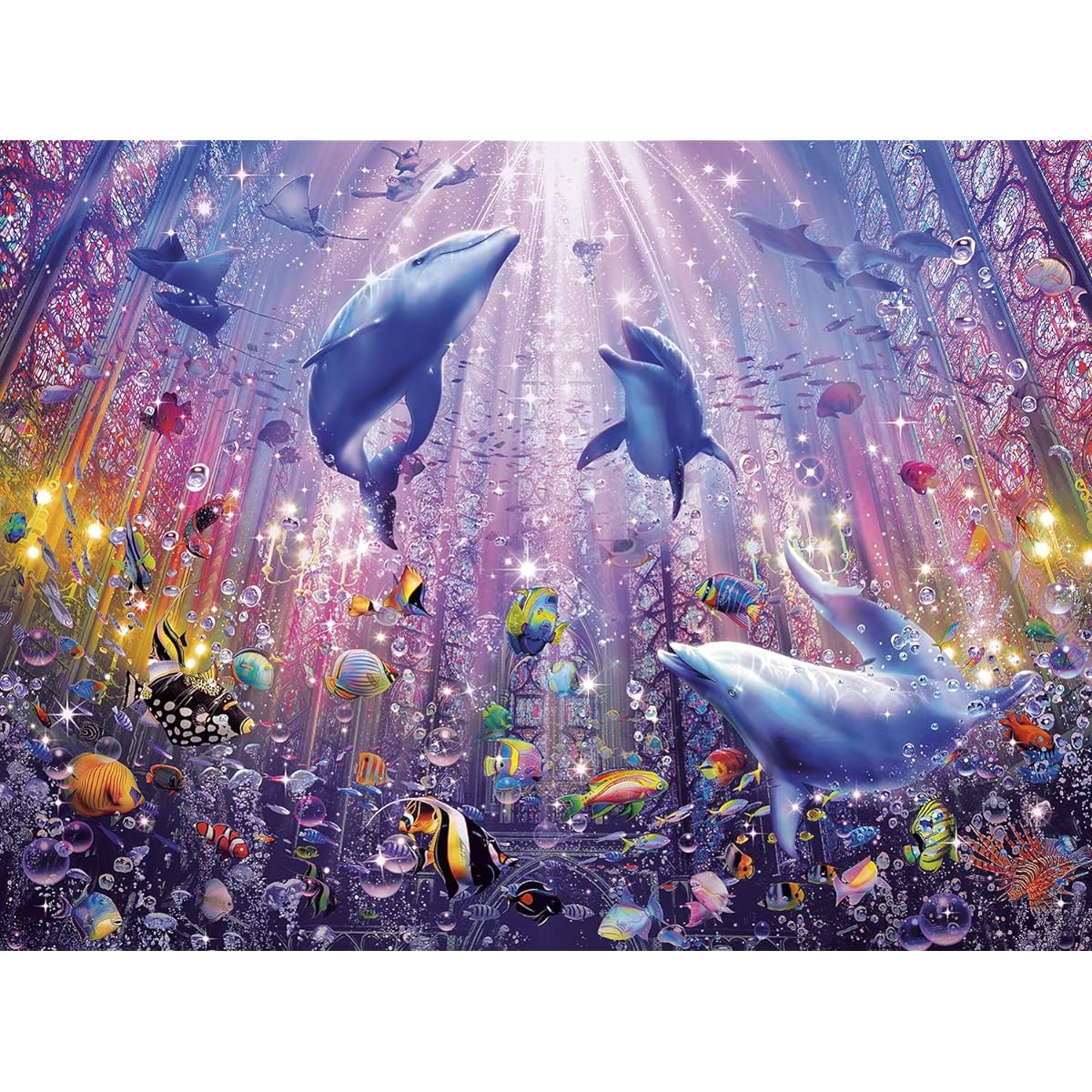 Buffalo Games Angelus II 1000 Piece Jigsaw Puzzle, Multicolor, 26.75"L x 15.75"W
