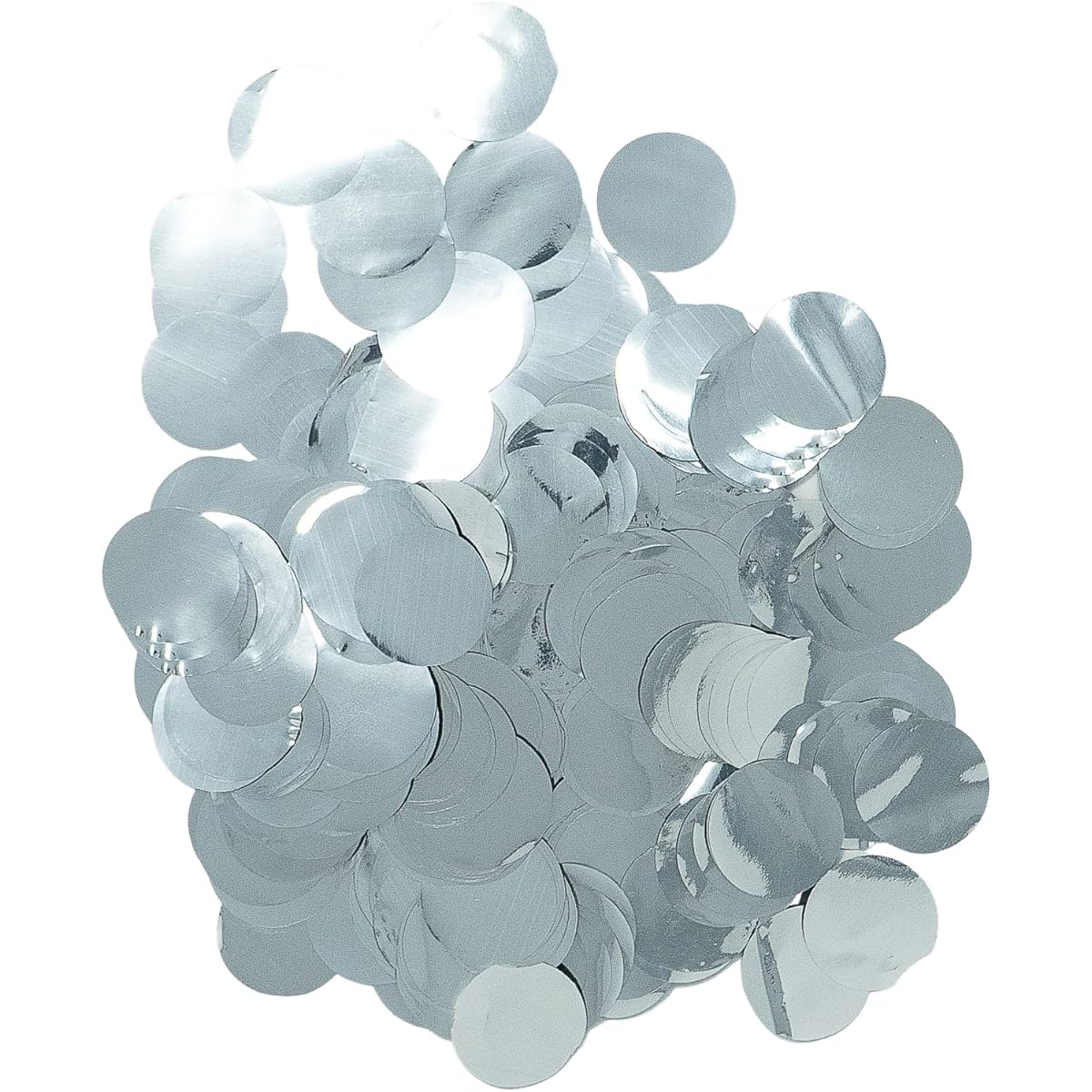 Ultimate Confetti 1" Silver Metallic Confetti Circles 30,000 Pieces Perfect for Weddings, NYE Decorations, Balloon Parties