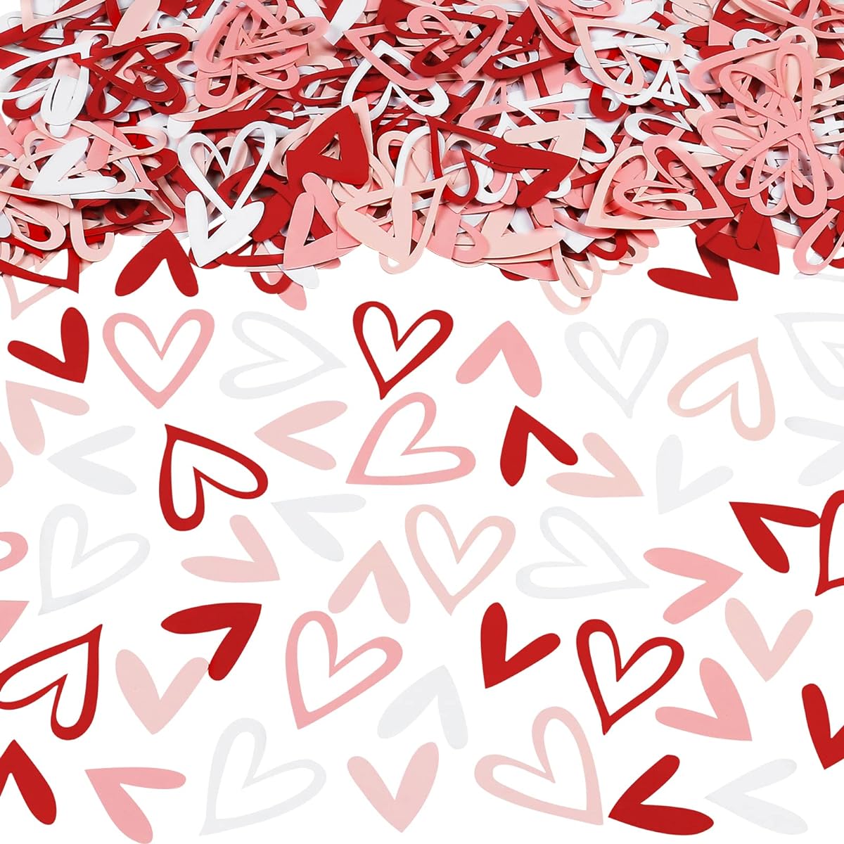 200pcs Valentine Confetti Valentine Table Heart Confetti for Table Valentine's Day Table Decoration Valentine's Day Wedding Engagement Party Home Decoration Supplies
