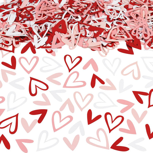 200pcs Valentine Confetti Valentine Table Heart Confetti for Table Valentine's Day Table Decoration Valentine's Day Wedding Engagement Party Home Decoration Supplies