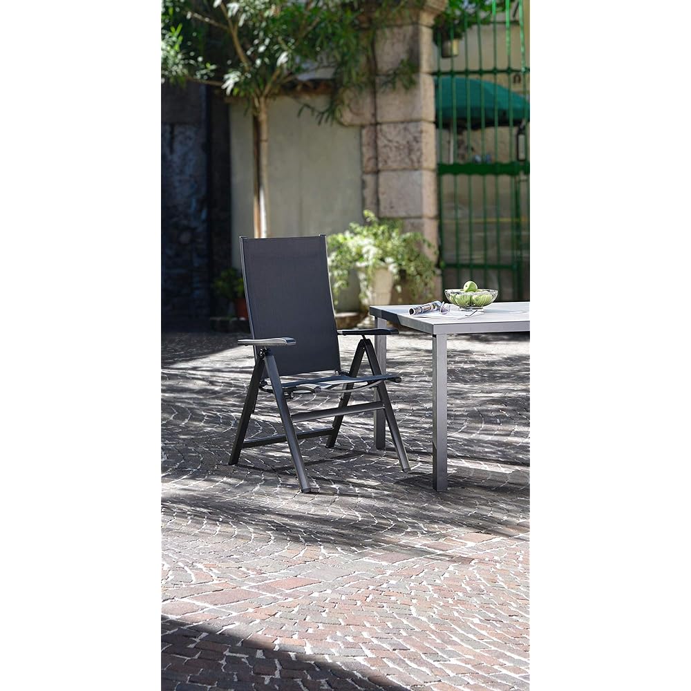 Takasho folding high back low chair approx. W91.5 x D51 x H82.5cm