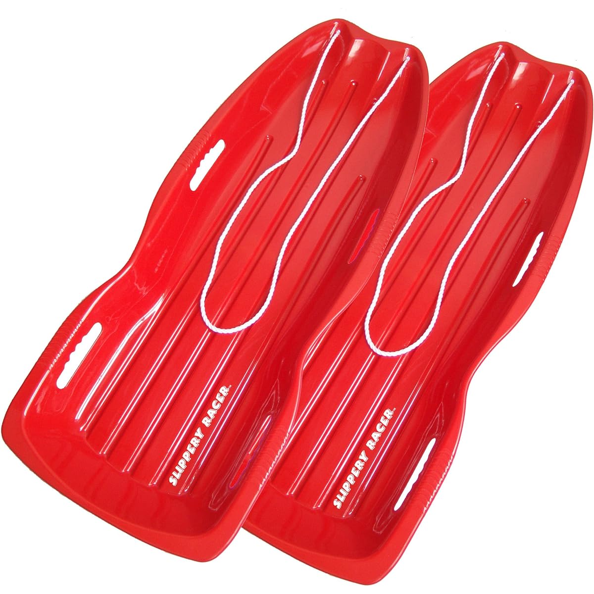 Slide Racer Downhill Xtreme Toboggan Snow School (2 Pack), Red