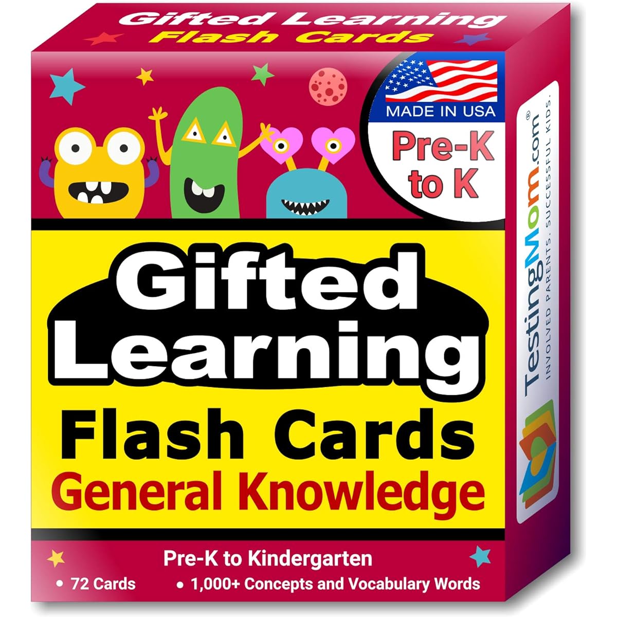 Gifted Testing Flash Cards - General Knowledge for Pre-K - Kindergarten - Gifted and Talented Educational Toy Practise for CogAT, OLSAT, Iowa, SCAT, WISC, ERB, WPPSI, AABL, Woodcock-Johnson and more