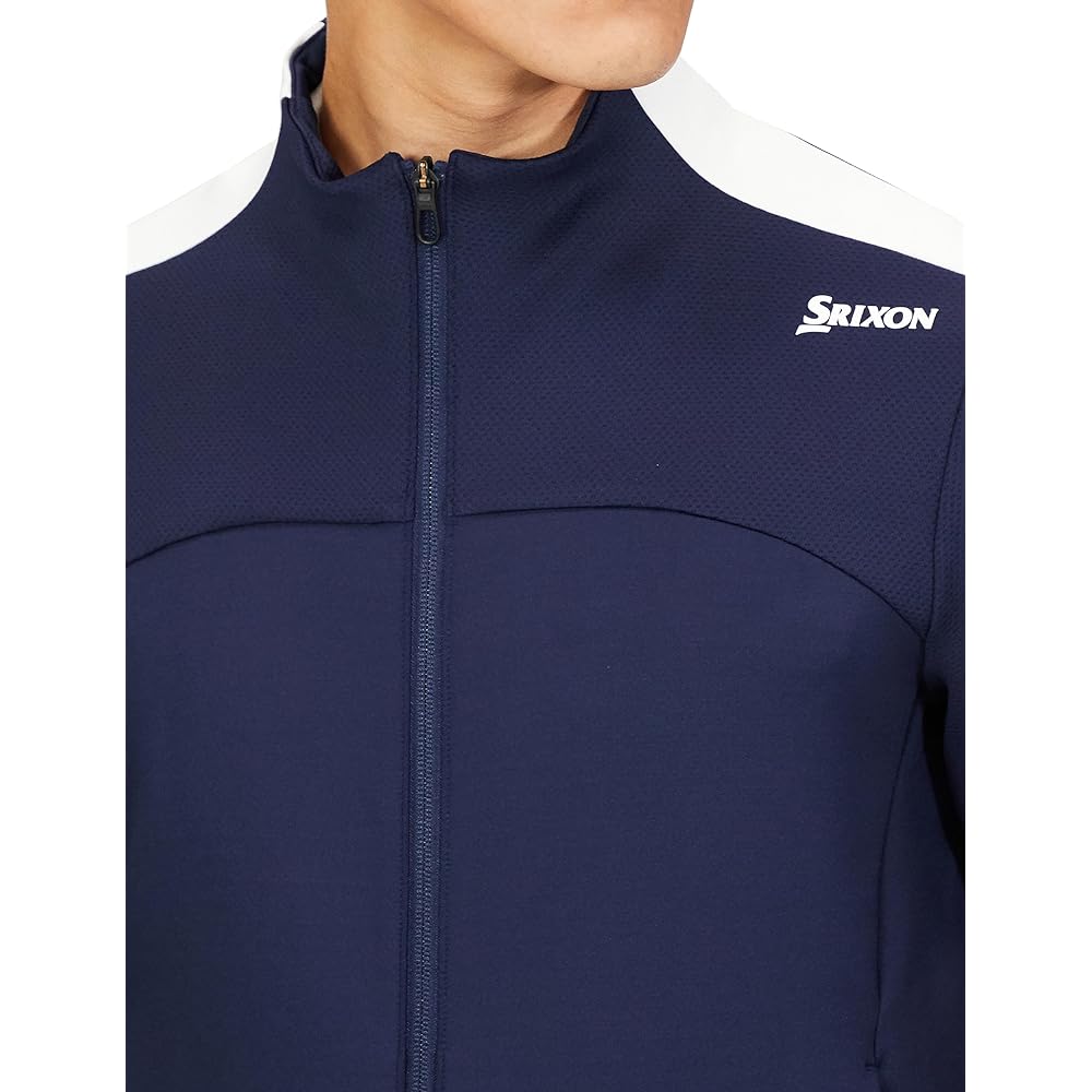 [SRIXON] Cut and Sew Full Zip Midler Sweat Absorbent Stretch Sporty Golf RGMWJL52 Men's