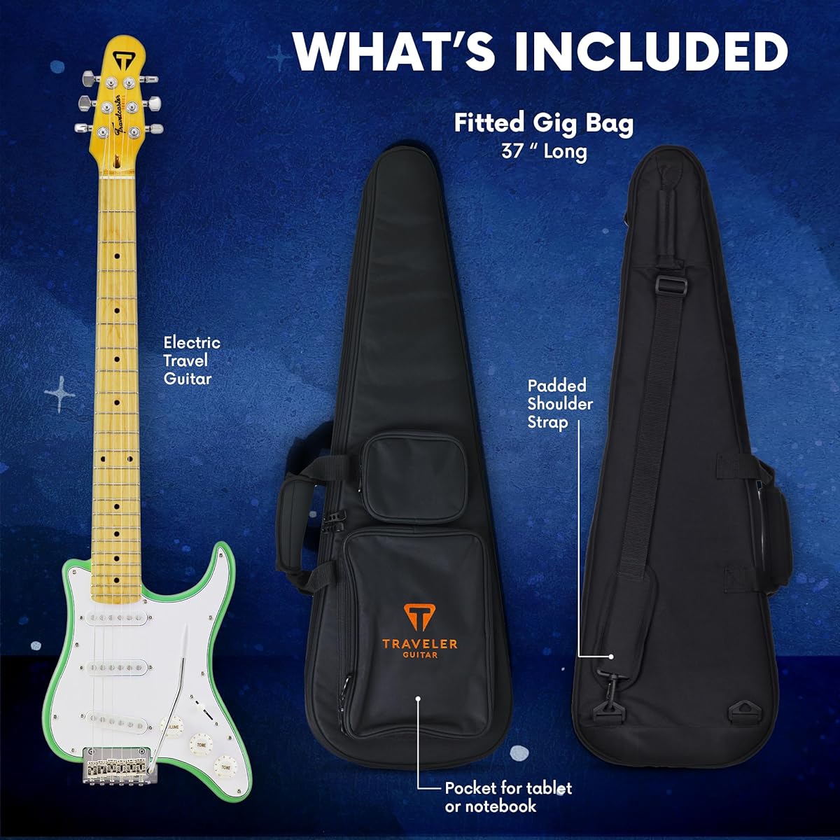 TRAVELER GUITAR Travelcaster Deluxe Travelcaster/Surf Green Surf Green