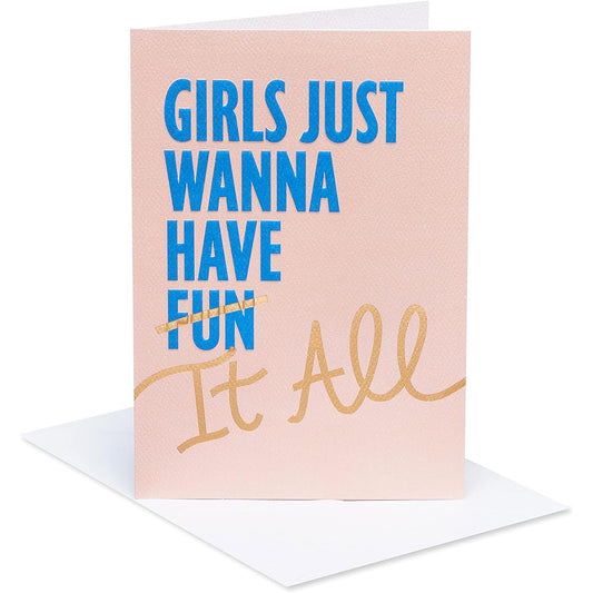 American Greetings Birthday Card for Women (Don't Settle)