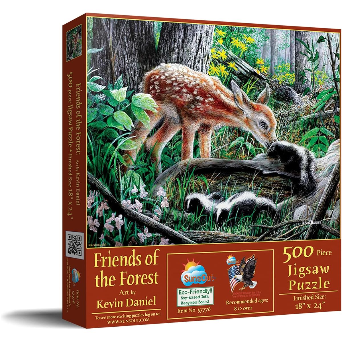 SunsOut Jigsaw Puzzle Friends of the Forest 500 Pieces