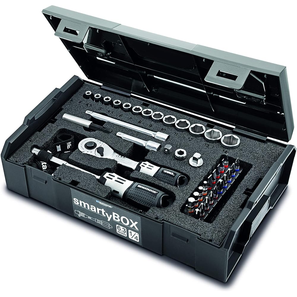 MATADOR Drive: 1/4SQ Socket Wrench Set 52 Pieces 81452110
