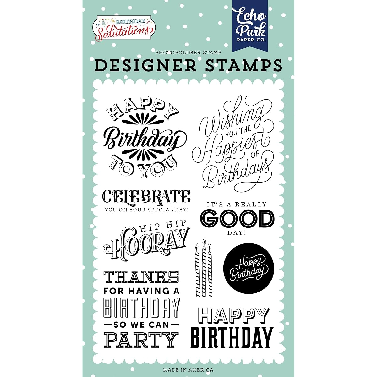 Echo Park Stamps-Happy Birthday To You -IS264041