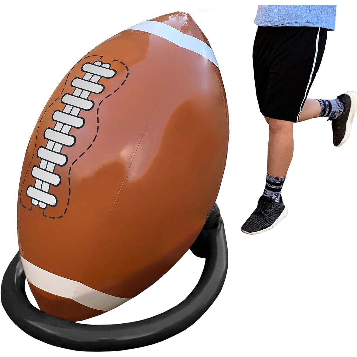 Giant Inflatable Football and Tee - Party Decorations Sports Toys Games Gifts for Kids Boys Girls Adults