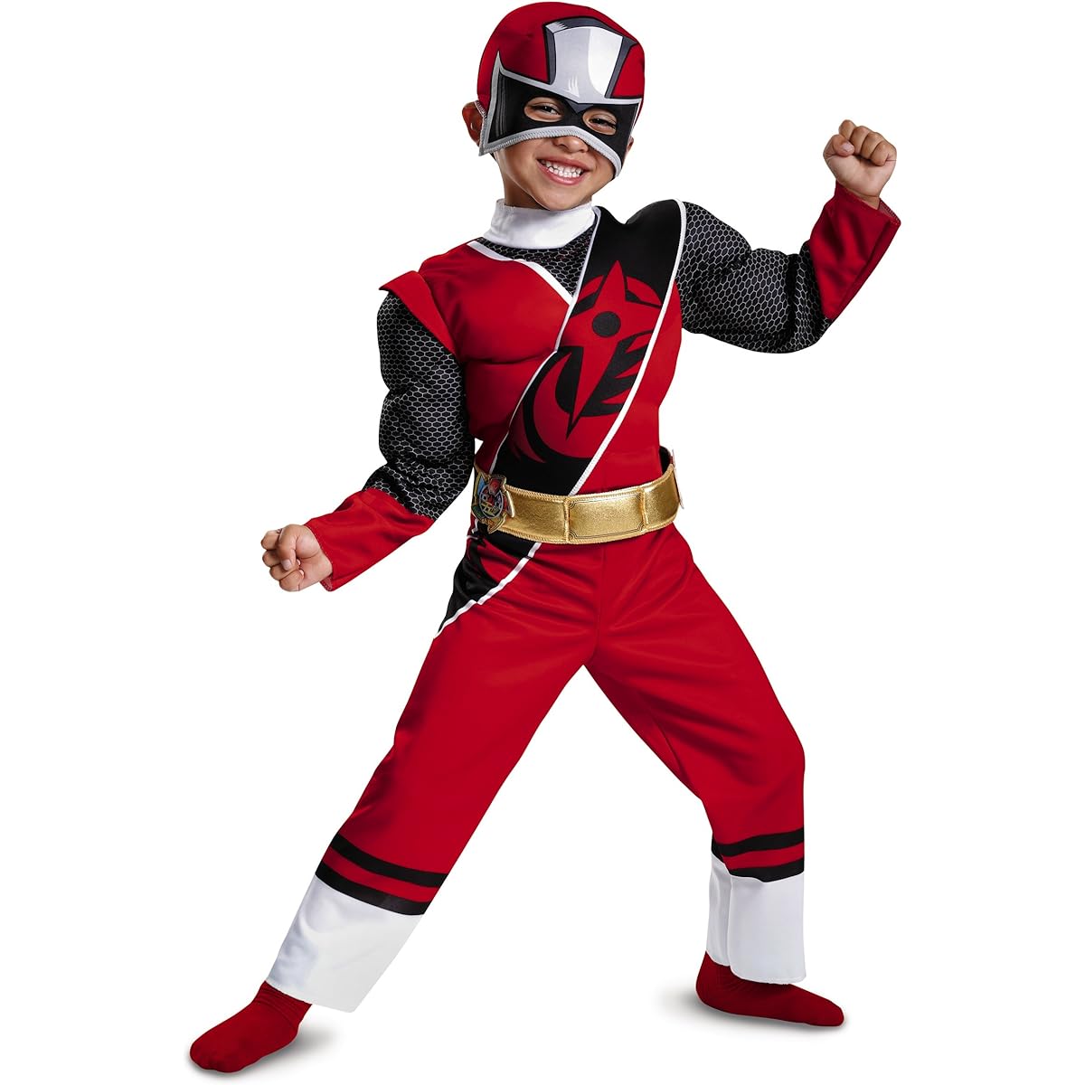 Toddler Ninja Steel Red Ranger Muscle Costume