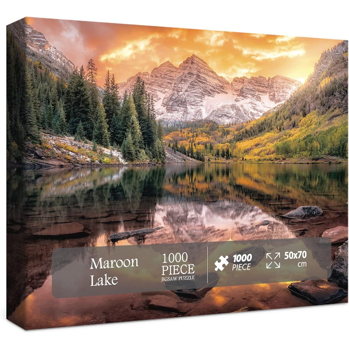 Nature Puzzle for Adults 1000 Pieces Mountain Landscape Puzzle Landscape Maroon Lake Jigsaw Puzzle Landscape Landscape Landscape