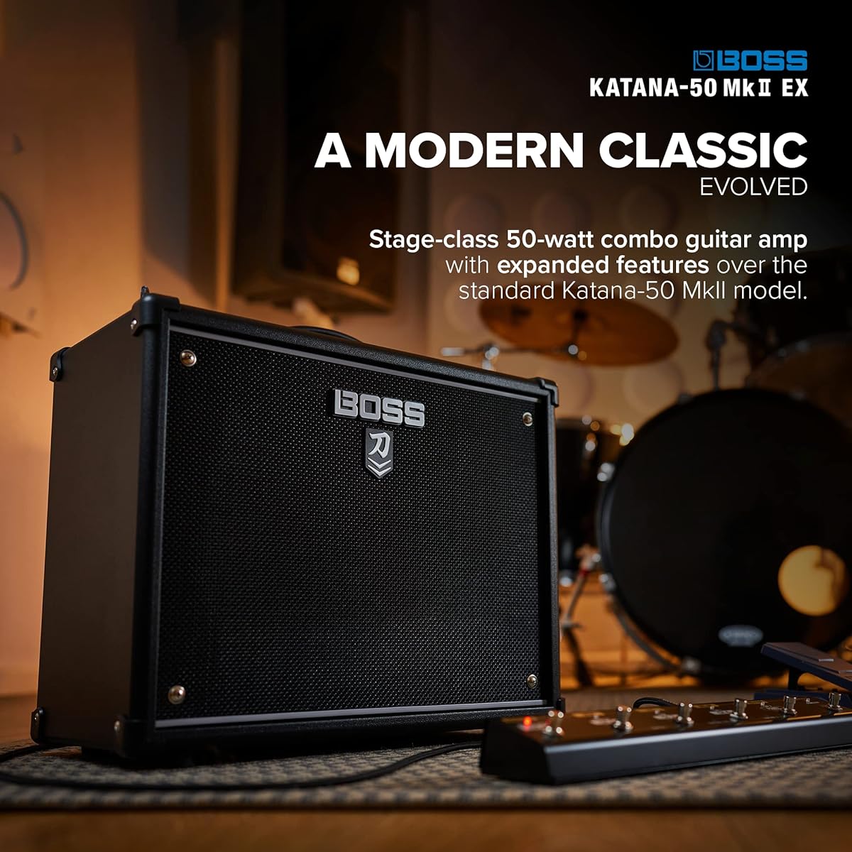 BOSS/KATANA-50 MkII EX Guitar Amplifier Boss Katana KTN50 2EX Guitar Combo Amplifier