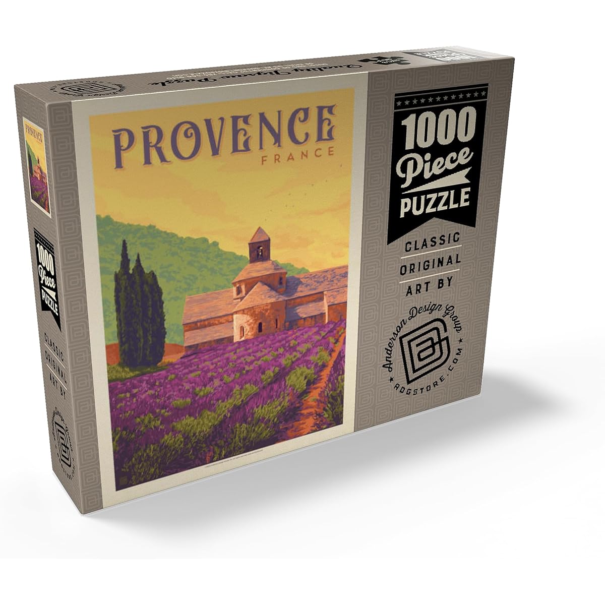 MyPuzzle France: Provence, Vintage Poster - Premium 1000 Piece Jigsaw Puzzle for Adults