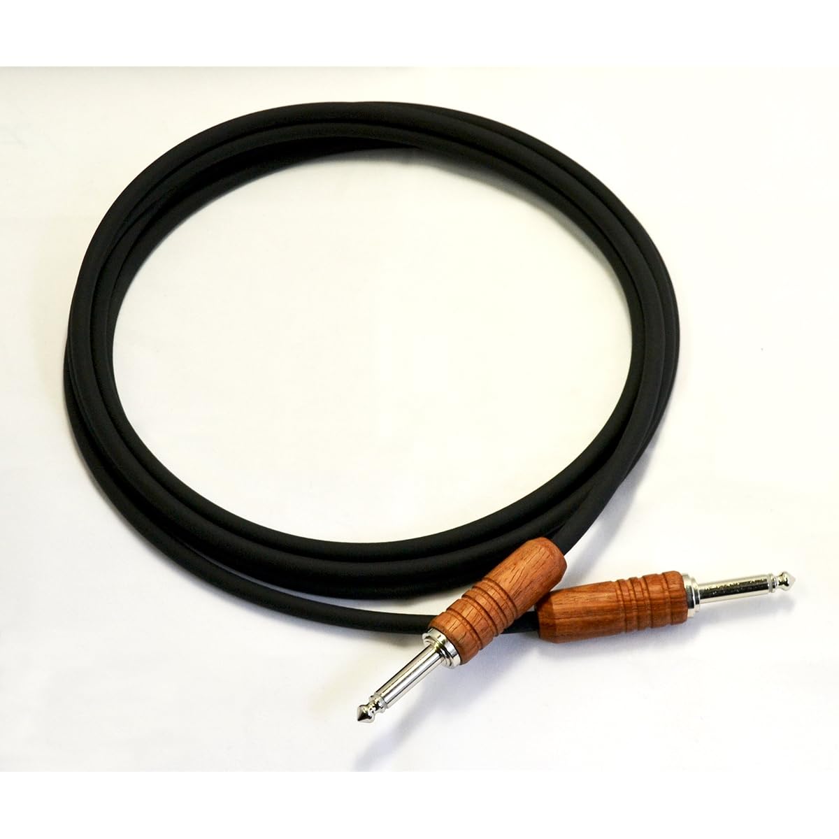Ex-pro SOUND WOOD acoustic guitar cable 5m L-shaped x straight SWC-5LS
