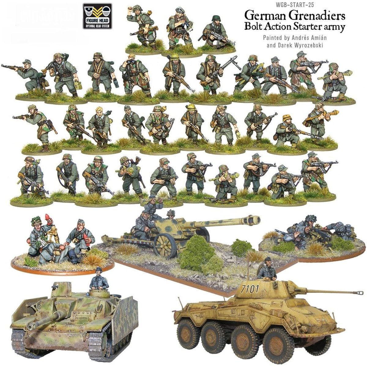 GERMAN GRENADIERS STARTER ARMY - 28mm Bolt Action Wargaming Miniatures