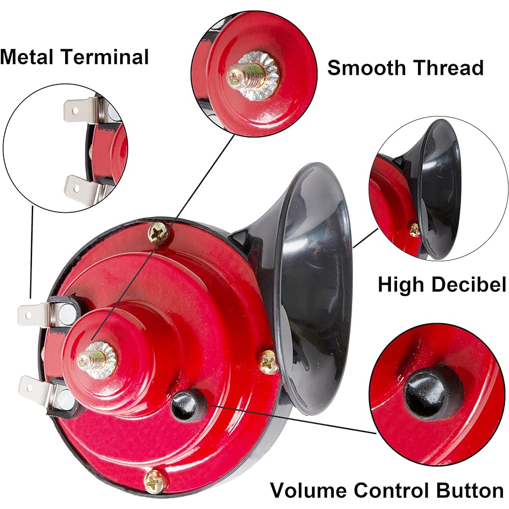 12V Universal Golf Cart Horn Kit with Floor Mount Button for Club Car EZGO Yamaha UTV ATV Boat