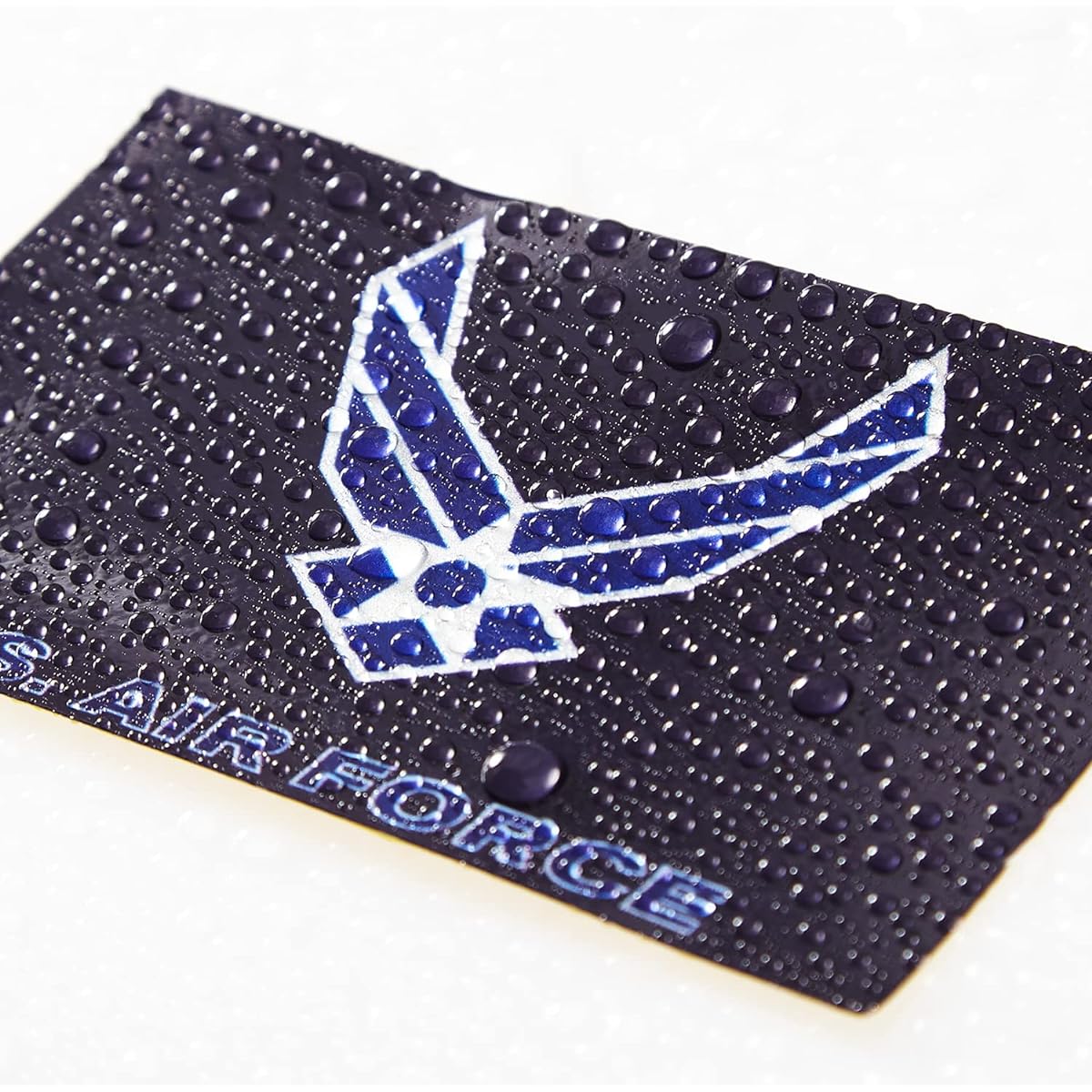 CANTENDO 5pcs Air Force Wings Flag Decal Stickers - Air Force Wings Flag Reflective Vinyl Car Stickers - Waterproof Stickers for Car Window Bumper (2.5 x 4.5 inch)