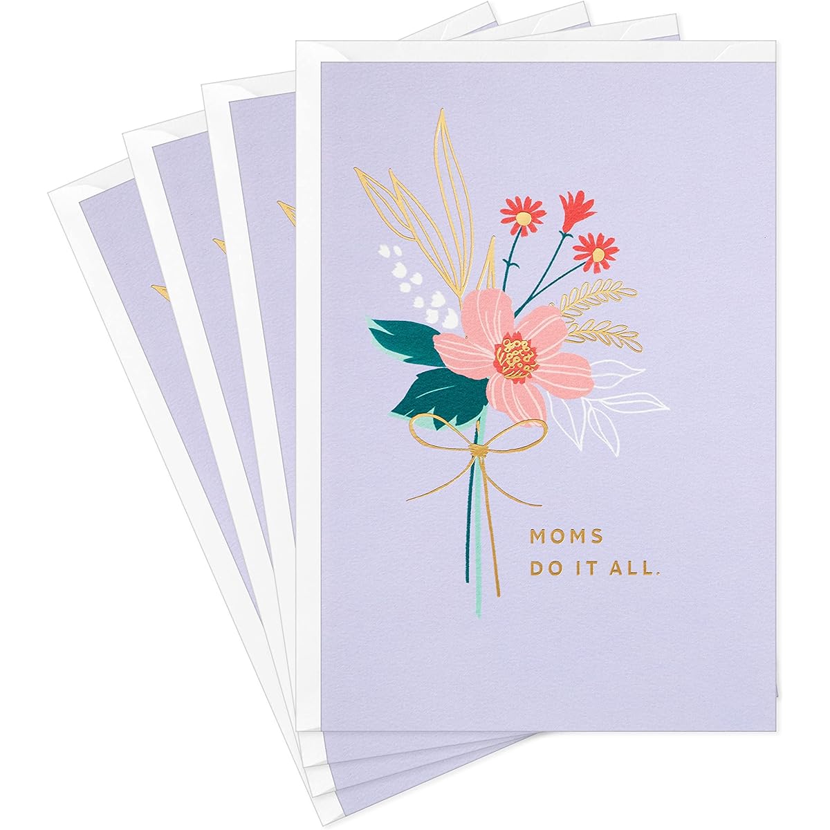 Hallmark Signature Mother's Day Cards, Set of 4 (Moms Do It All)