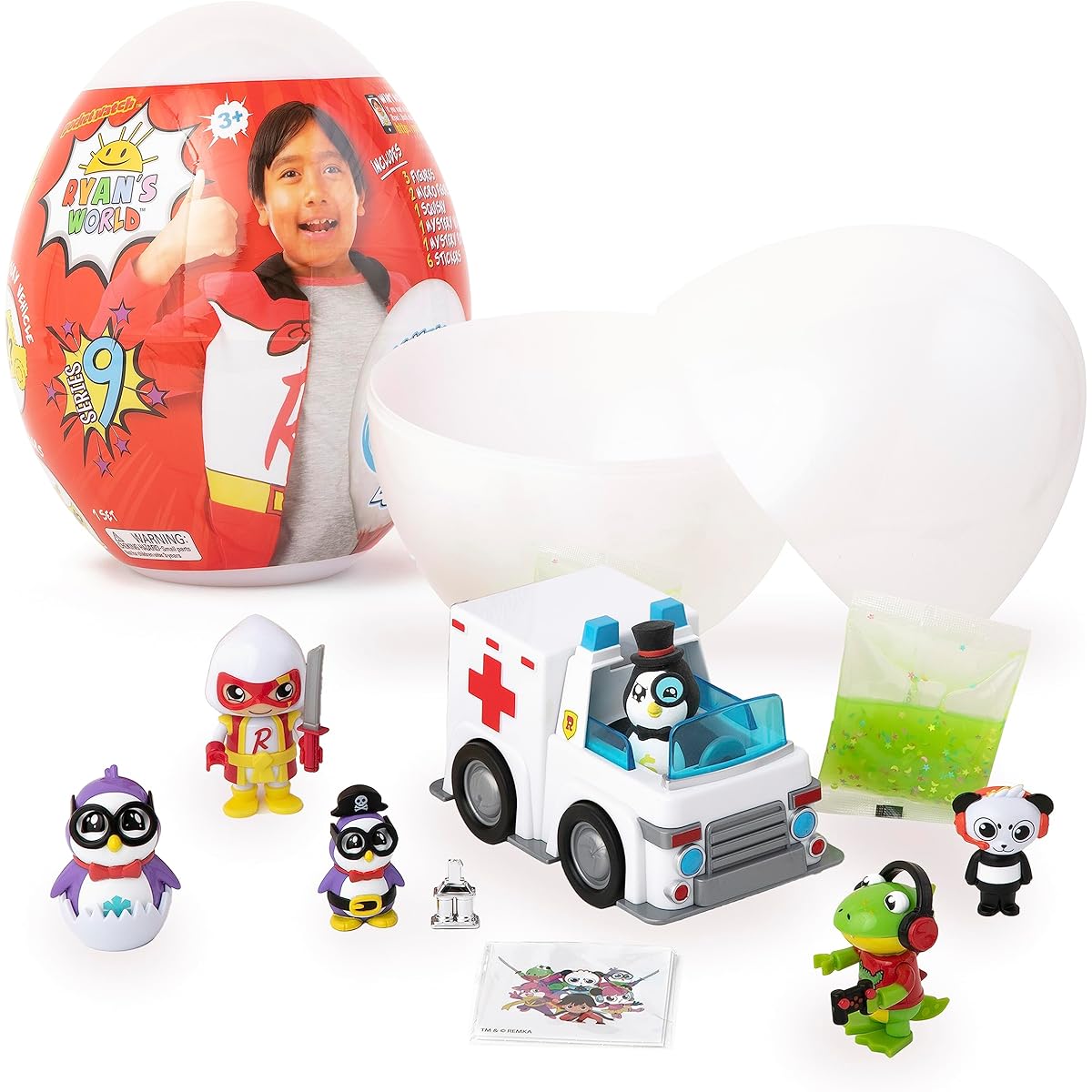 Ryan's World Giant Mystery Egg - Series 9 - Packed with fun surprises for all Ryan fans
