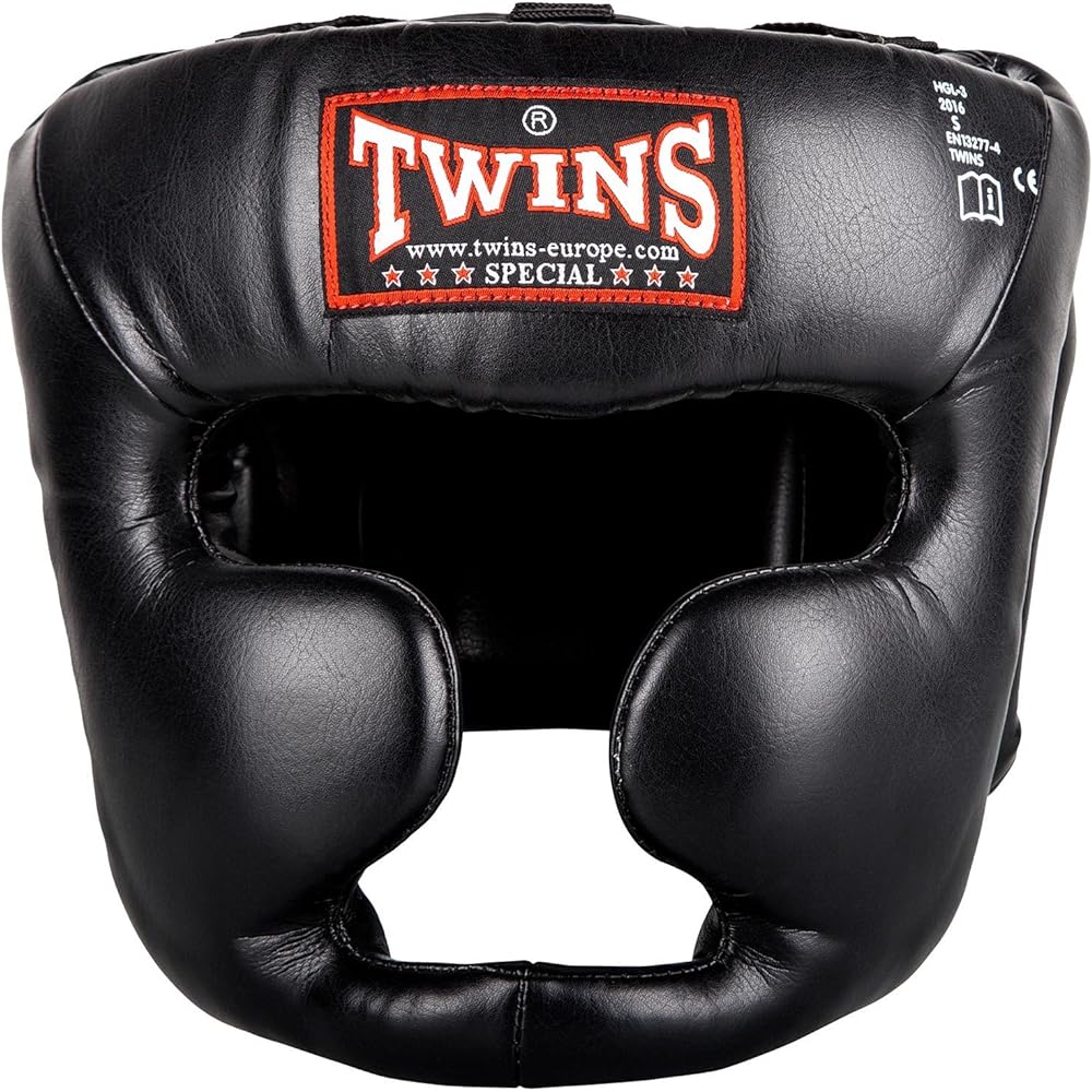 Twins Headgear Genuine Leather Black Size S