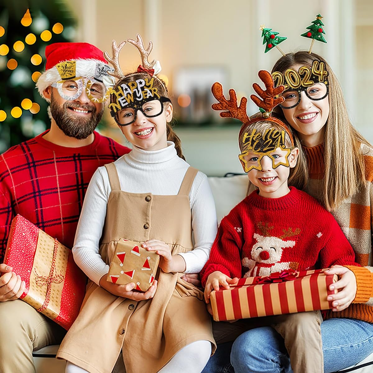 PRETYZOOM 9 Pieces 2023 New Year's Eve Glasses Happy New Year Glasses Party Glasses Glasses 2023 New Year's Eve Decoration