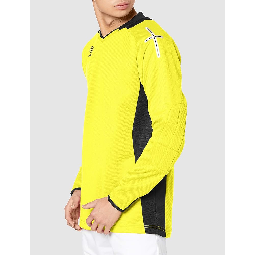 [Umbro] Long Sleeve Shirt for Goalkeepers Soccer Futsal T-Shirt High Strength Material Sweat Absorbent Quick Drying Dry Men's Unisex UAS6707G Unisex Adults