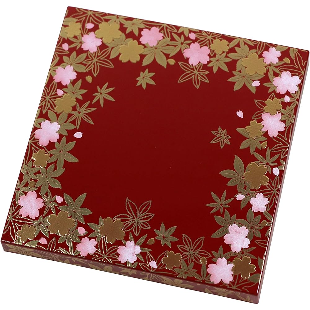 Osaka Choseido Jubako Shikishunju 3 Tiers 12cm Vermilion Yamanaka-nuri Original Cold Bag with Bonus Sports Festival New Year's Gift
