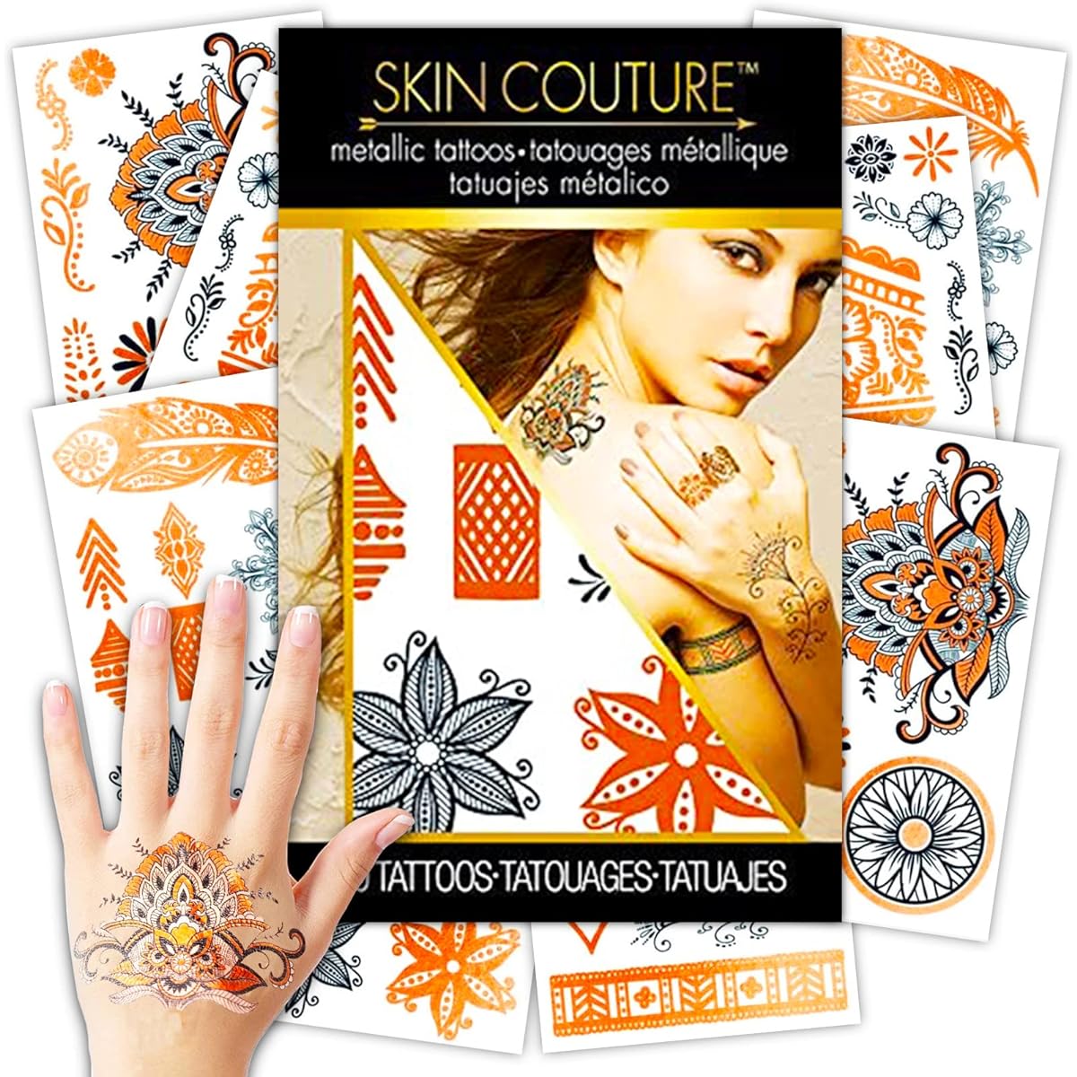Heaven and Earth Tarot Card Deck - Heaven and Earth Tarot Deck with Guidebook and Temporary Tattoos | Tarot Cards with Guidebook Set