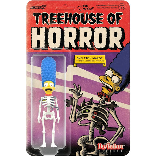 Super7 The Simpsons Treehouse of Horror Skeleton Marge - 3.75" The Simpsons Action Figure Classic TV Show Collectibles & Retro Toys