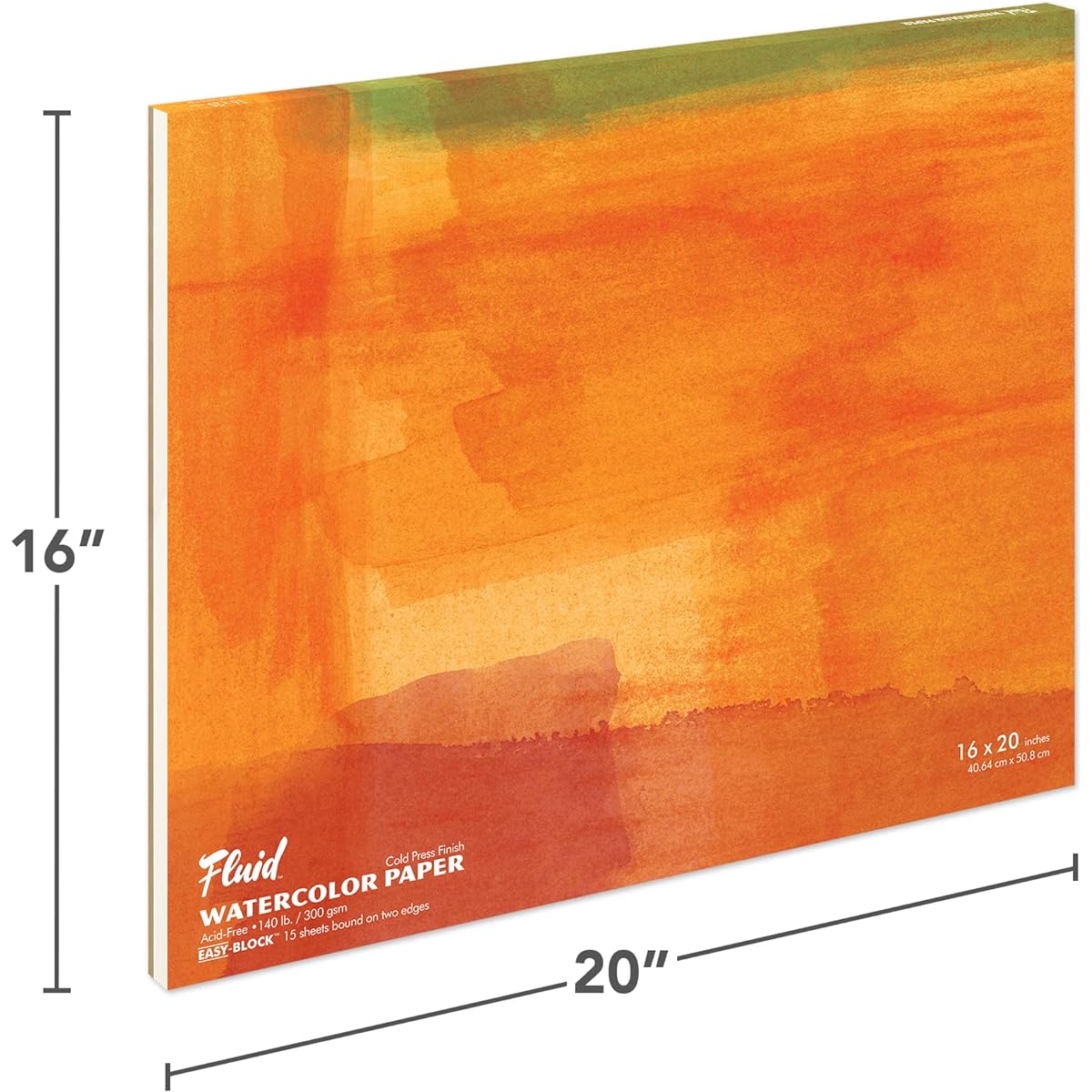 Global Art Fluid Watercolor Block (16 x 20 inches) 1 piece SKU# 1846101 MA