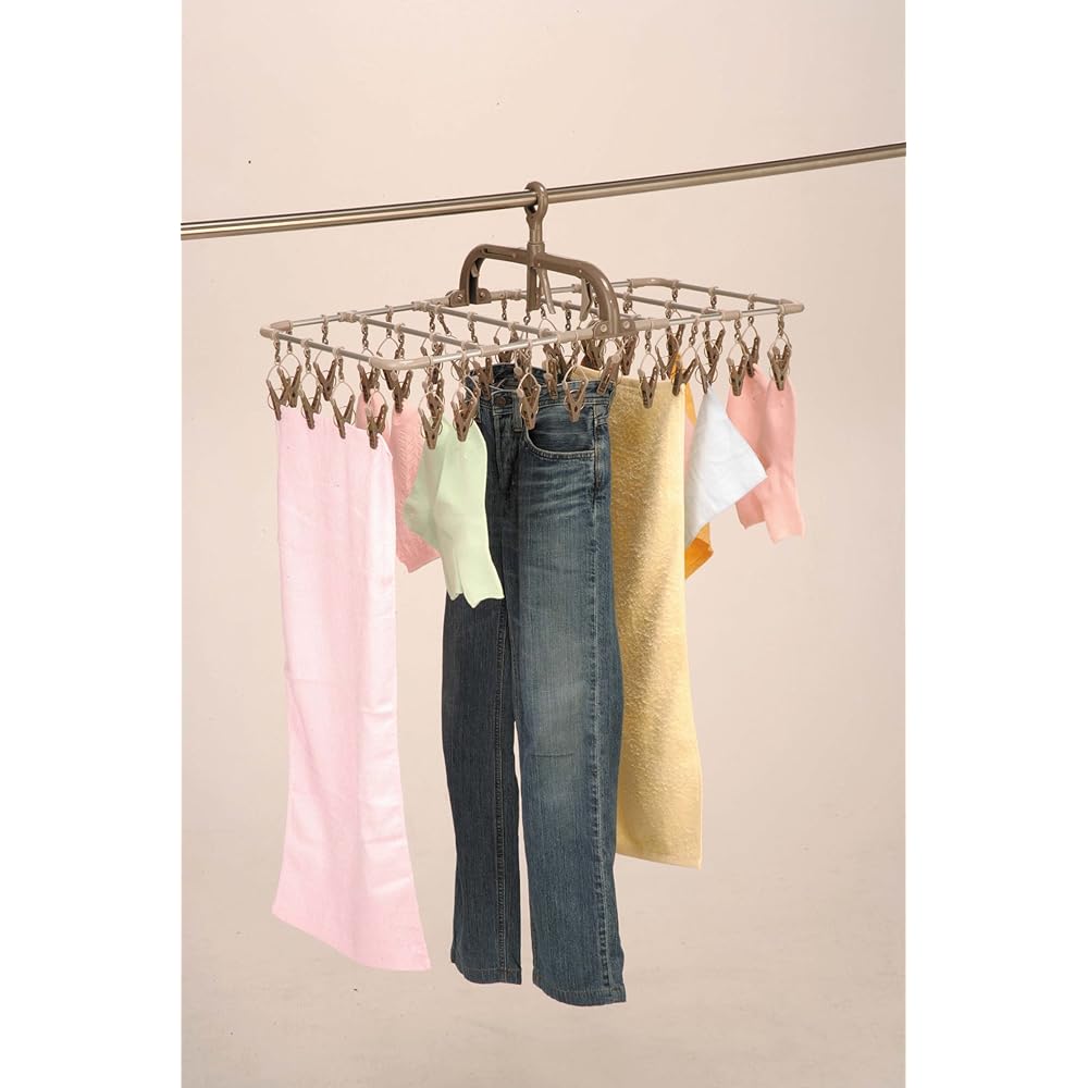 Twin Mall Laundry Clothes Drying Horizontal Aluminum Hanger 40P & Aluminum Stretching 9 Garr FS-1