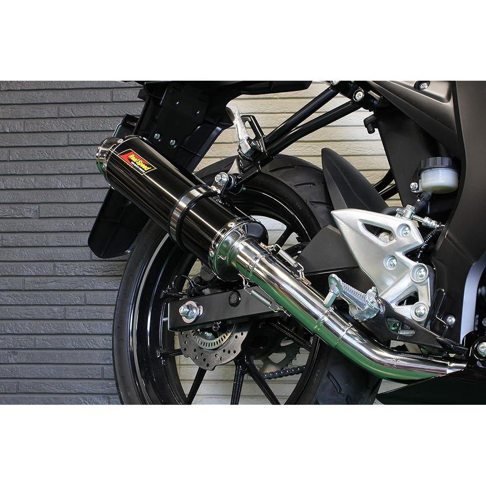 Realspeed Suzuki GSX-R125 (2BJ-DL33B) Bike Muffler Cougar Stainless Steel Black Color Muffler Gispeke 125 RSP-CGA-402