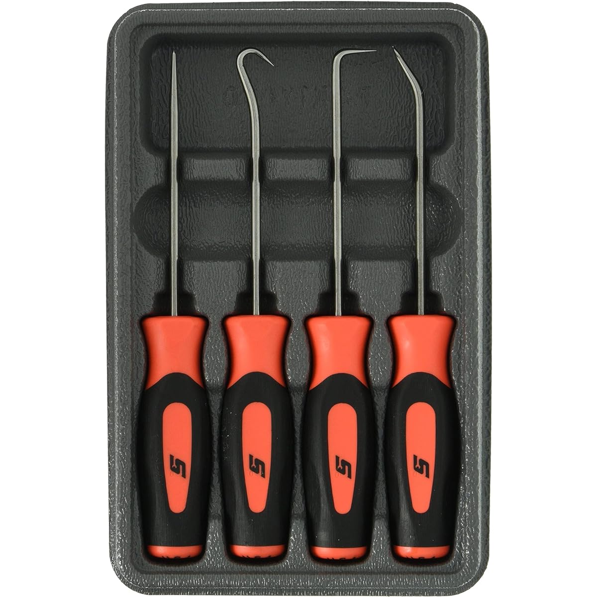 Snap-on Mini Wool Hook Pick Set of 4 Soft Grip Orange [Parallel Import] SGASA204CO
