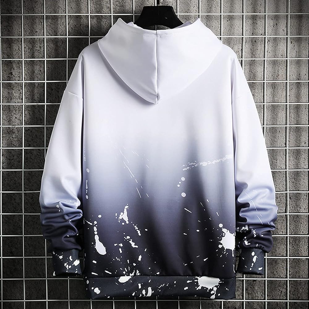 [AYISTELU] Autumn Clothes, Parka, Men's, Long Sleeve, Sweatshirt, Hooded, Pullover, Comfortable, Stylish, Parka, Autumn, Winter, Spring